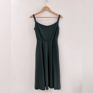 Dark Green Empire Midi Dress women’s size M